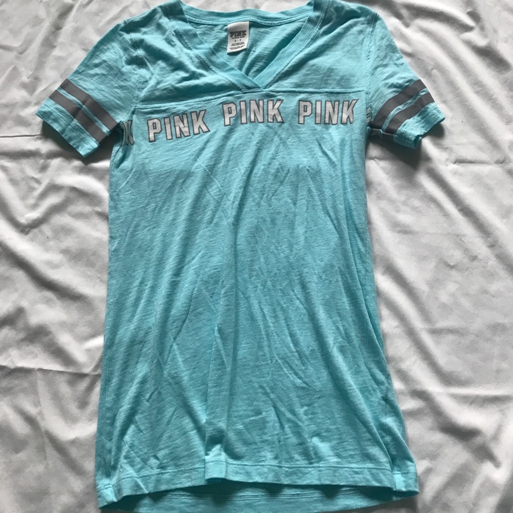 Pink V Neck Shirt
